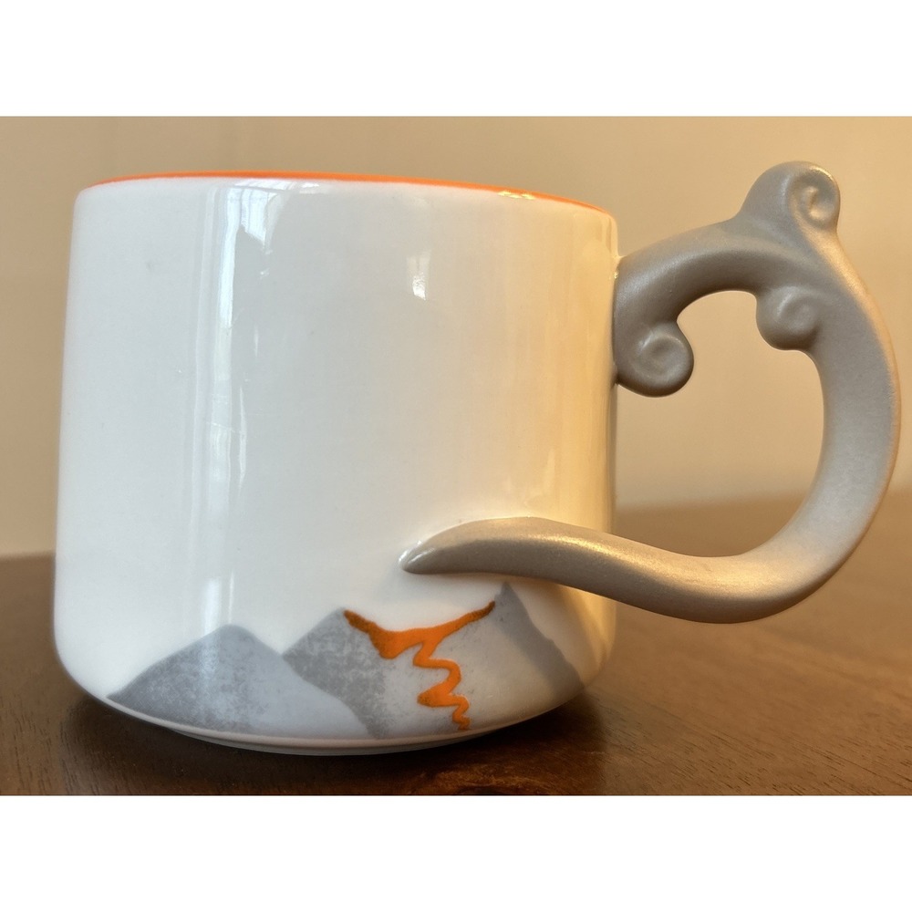 Rare 2014 Starbucks Hawaii Regional Exclusive Volcano Ash Wave Handle Mug 10 oz